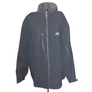 North End "Coachmen" Men's Black Full Zip Soft Shell Jacket XL/TG